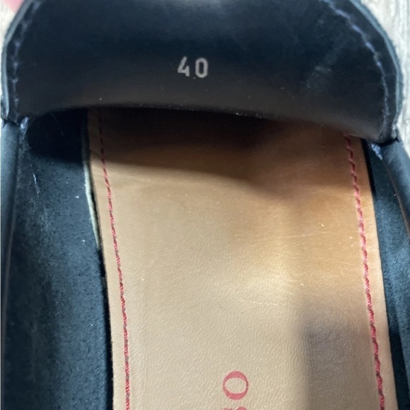 Scarosso Penny loafer Shoe Flat Driving Shoe Leather In Black Size 40 US 8.5-9 - Picture 6 of 7